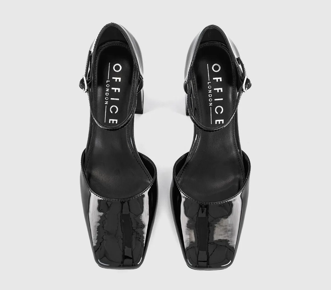 Mirelle Two Part Square Toe Block Heels