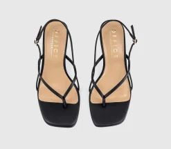 Mokka Toepost Slingback Heeled Sandals