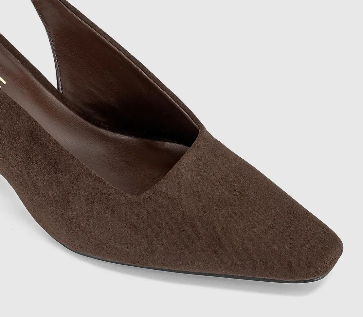 Monaco Chisel Toe Slingback Court Heels