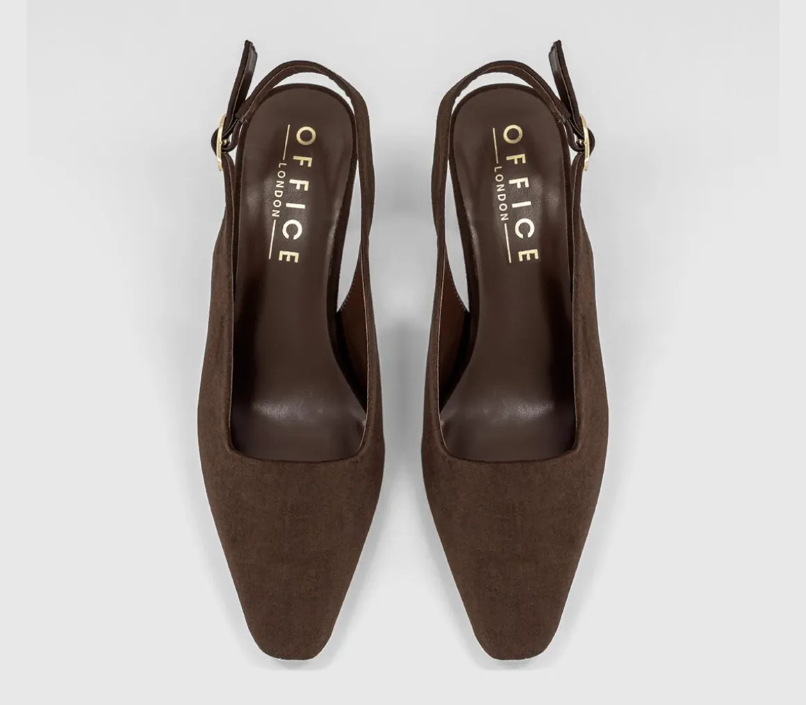 Monaco Chisel Toe Slingback Court Heels
