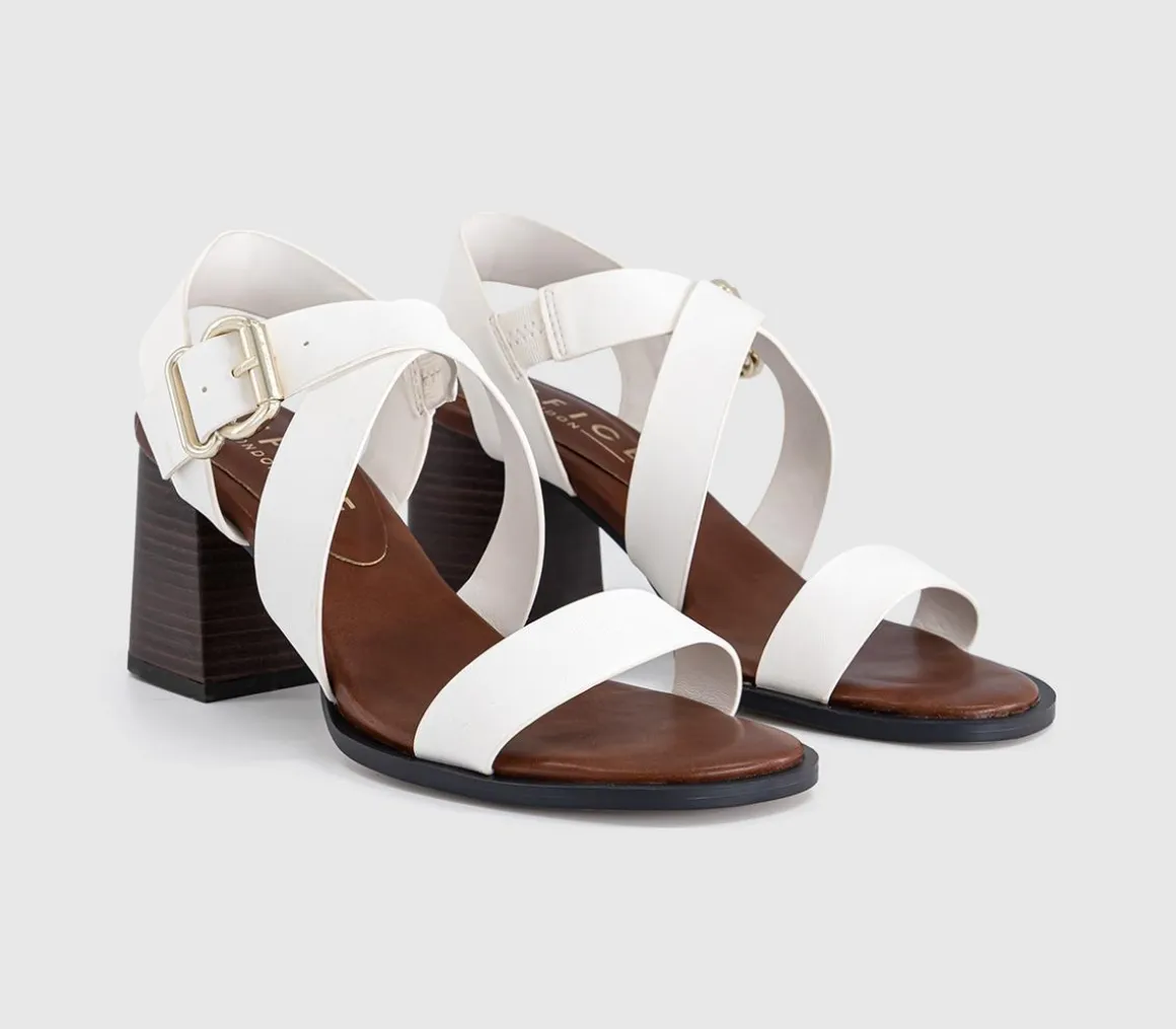 Mona Multi Strap Stack Heel Sandals