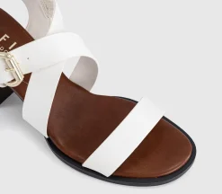 Mona Multi Strap Stack Heel Sandals