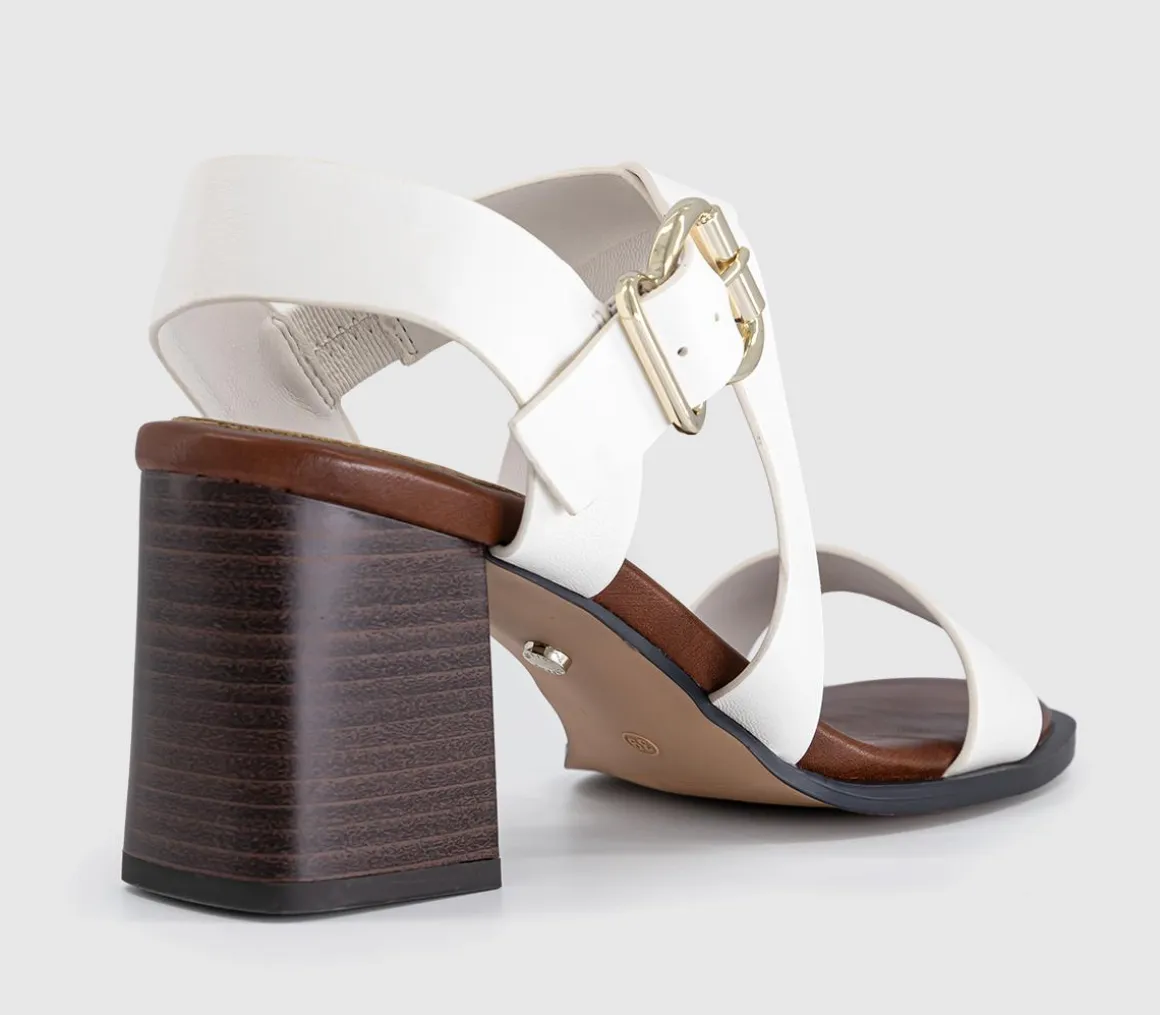 Mona Multi Strap Stack Heel Sandals