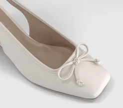 Monet Slingback Heeled Ballet Pumps