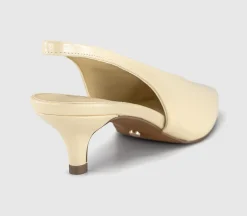 Monique High Vamp Slingback Kitten Heels Court