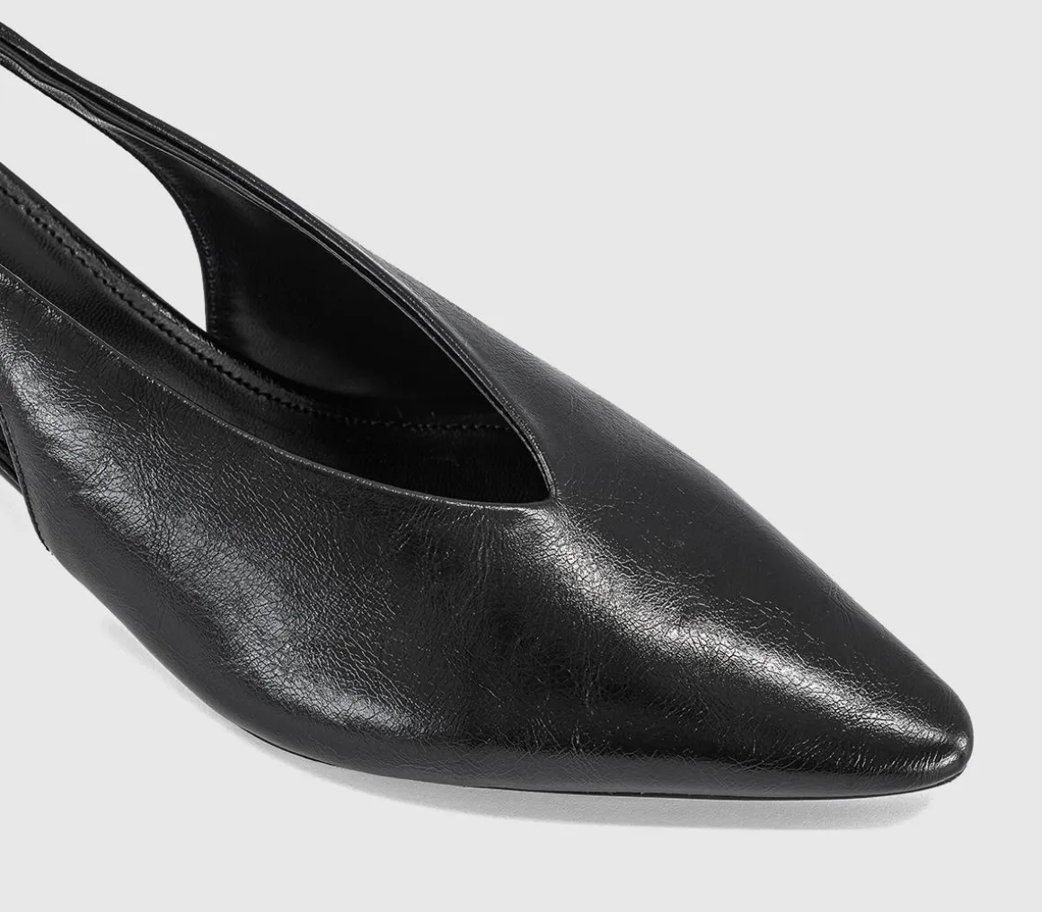 Monique High Vamp Slingback Kitten Heels Court