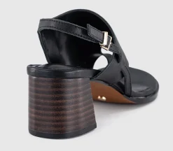 Montreal Toe Post Stacked Heel Sandals