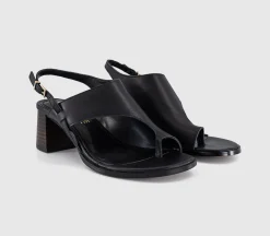 Montreal Toe Post Stacked Heel Sandals