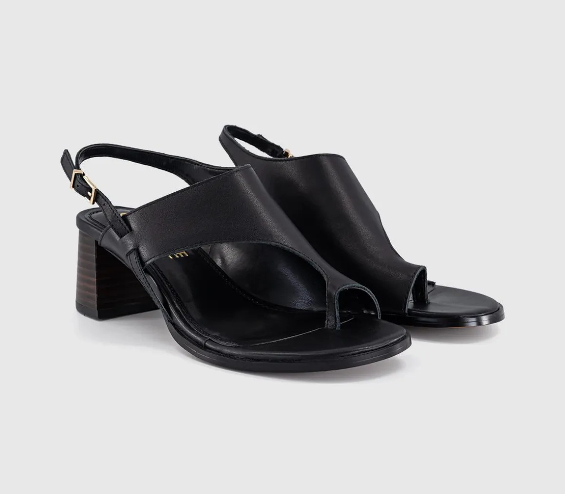 Montreal Toe Post Stacked Heel Sandals
