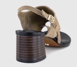 Montreal Toe Post Stacked Heel Sandals