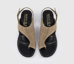 Montreal Toe Post Stacked Heel Sandals