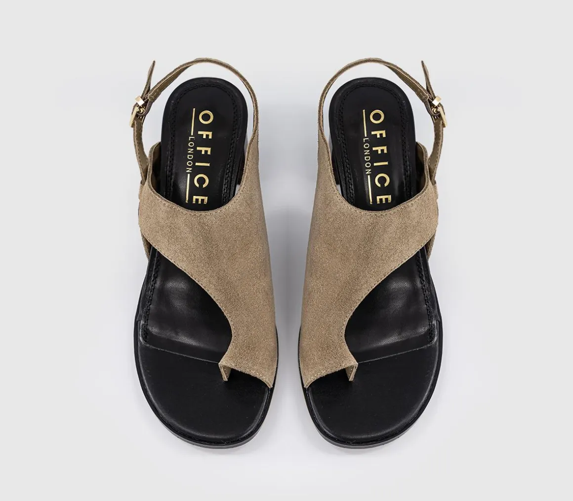 Montreal Toe Post Stacked Heel Sandals