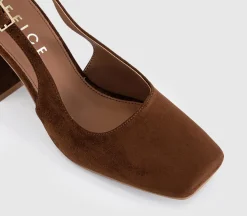 Morris Chisel Toe Block Heels Slingback