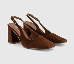 Morris Chisel Toe Block Heels Slingback