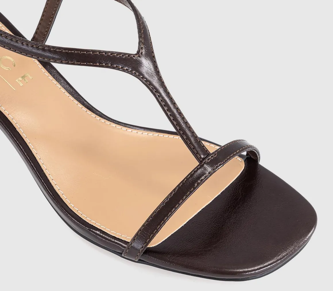 Mystery T Bar Heeled Sandals