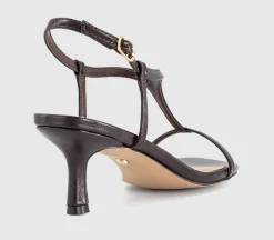 Mystery T Bar Heeled Sandals