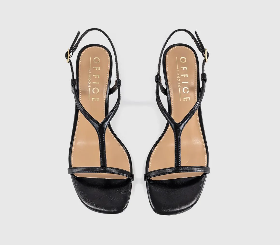 Mystery T Bar Heeled Sandals