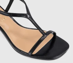 Mystery T Bar Heeled Sandals