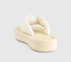 Over Puffed Flip Flops