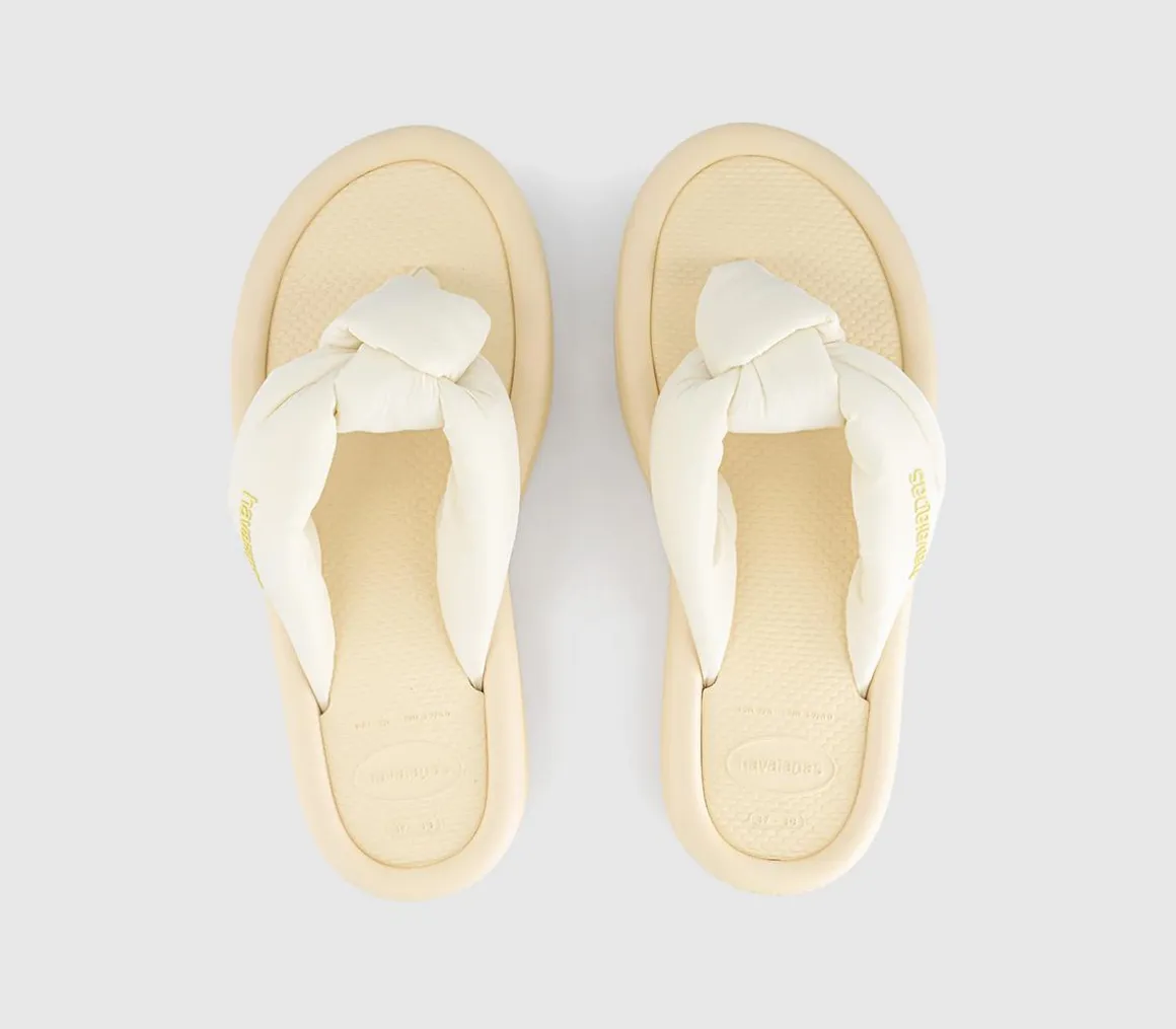 Over Puffed Flip Flops