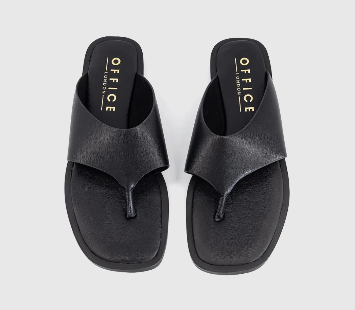 Saffie High Vamp Toe Post Sandals
