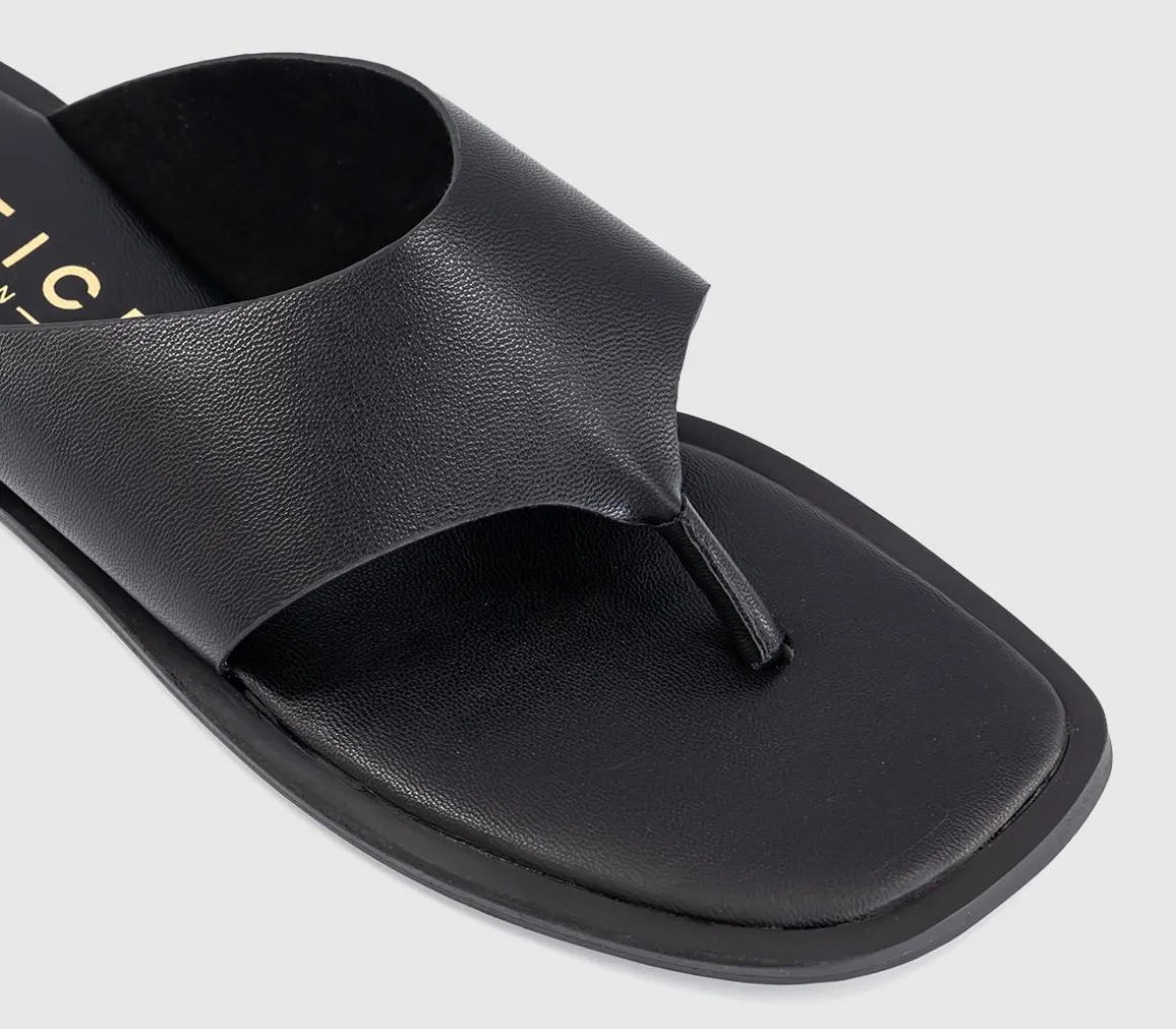 Saffie High Vamp Toe Post Sandals
