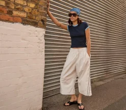 Saffie High Vamp Toe Post Sandals