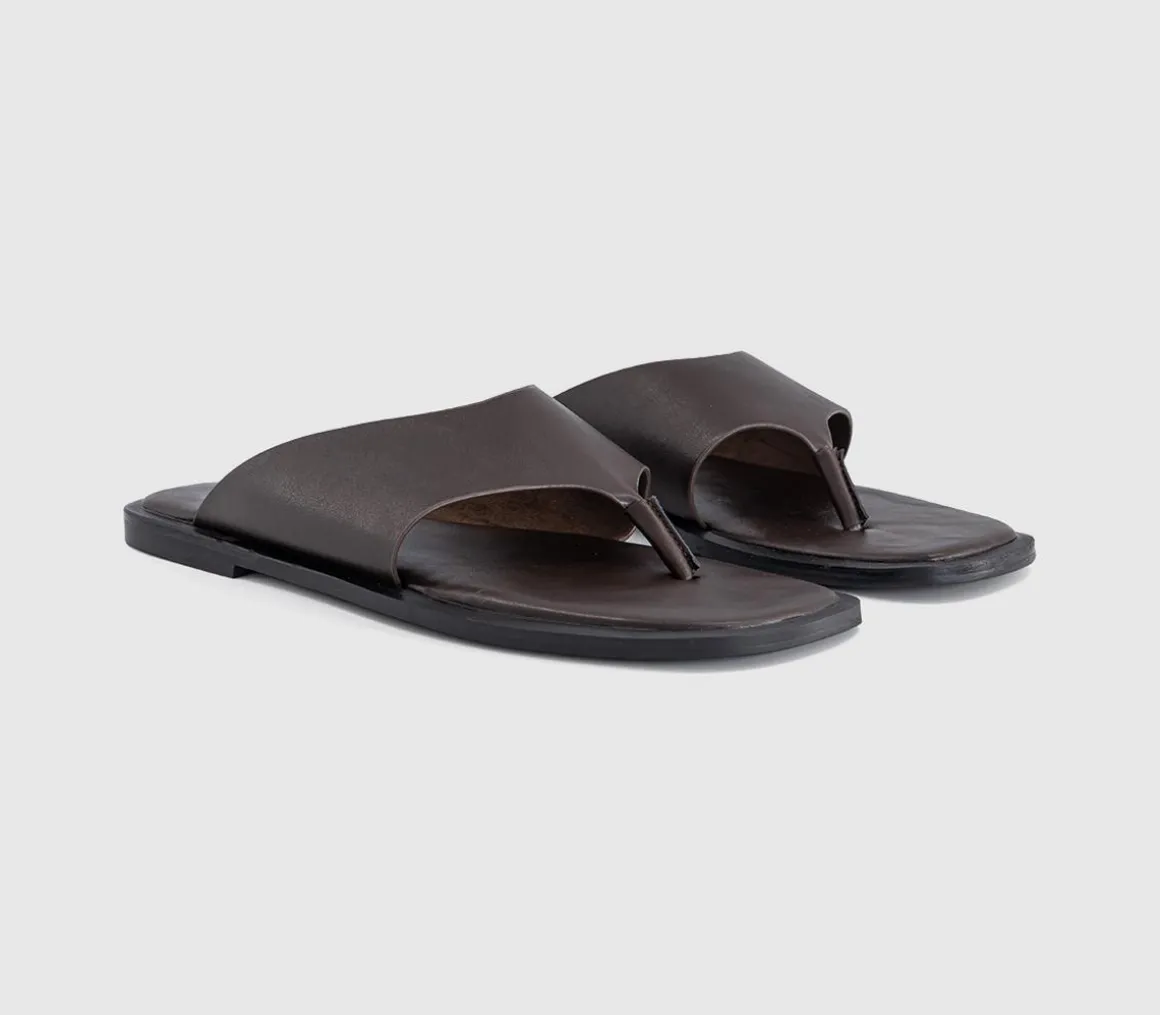 Saffie High Vamp Toe Post Sandal