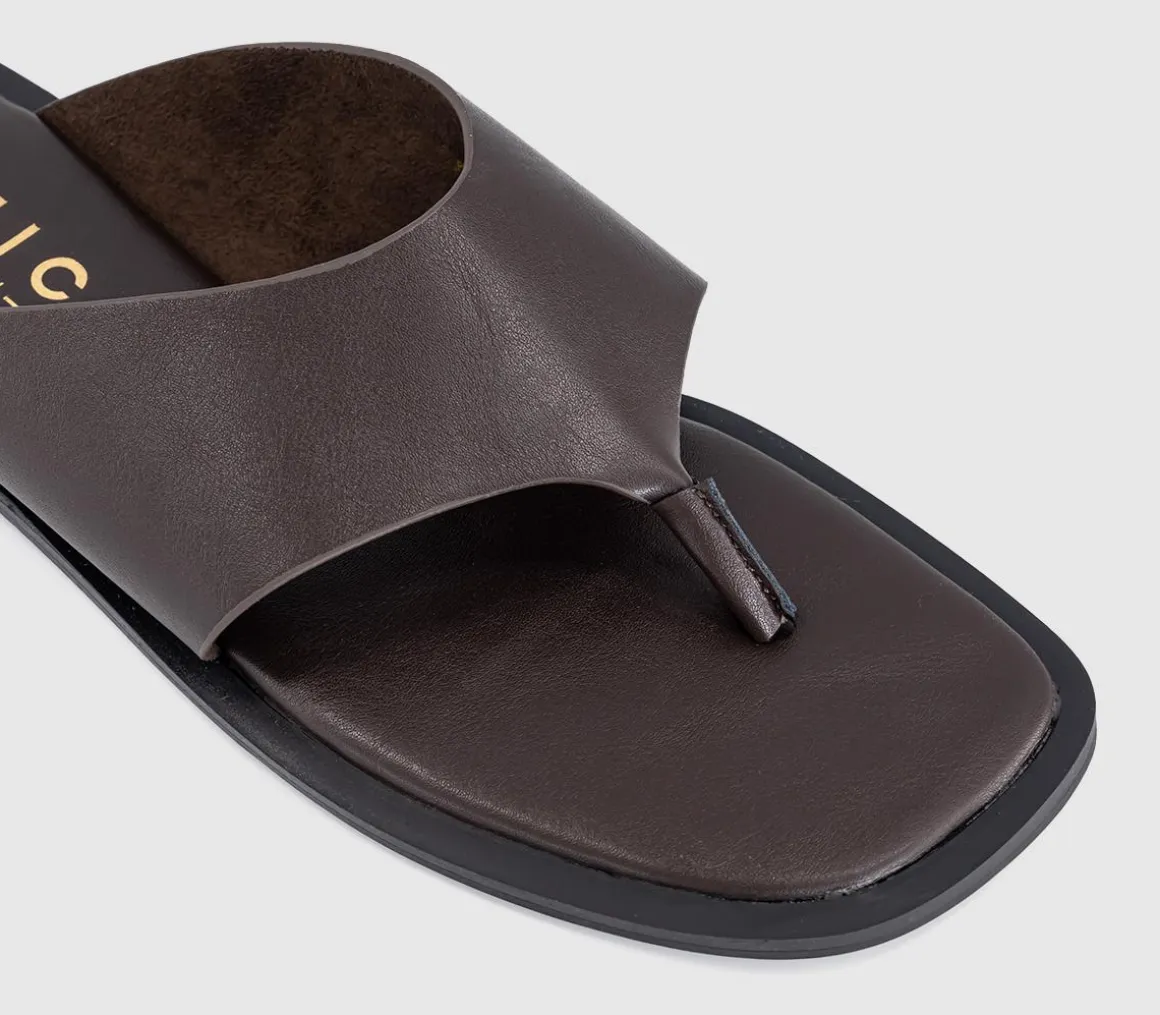 Saffie High Vamp Toe Post Sandal
