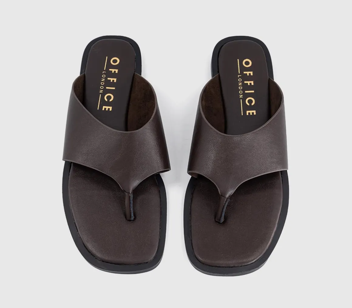 Saffie High Vamp Toe Post Sandal