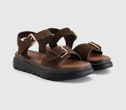 Sage Buckle Detail Platform Sandals