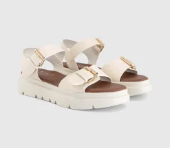 Sage Buckle Detail Platform Sandals