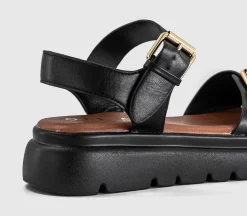 Sage Buckle Detail Platform Sandals