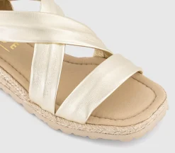 Sailor Cross Strap Espadrille Sandals