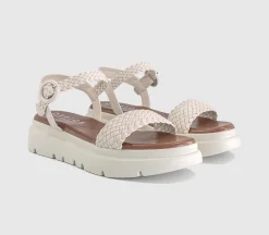 Salute Woven Double Strap Platform Sandals
