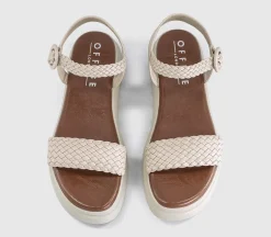 Salute Woven Double Strap Platform Sandals