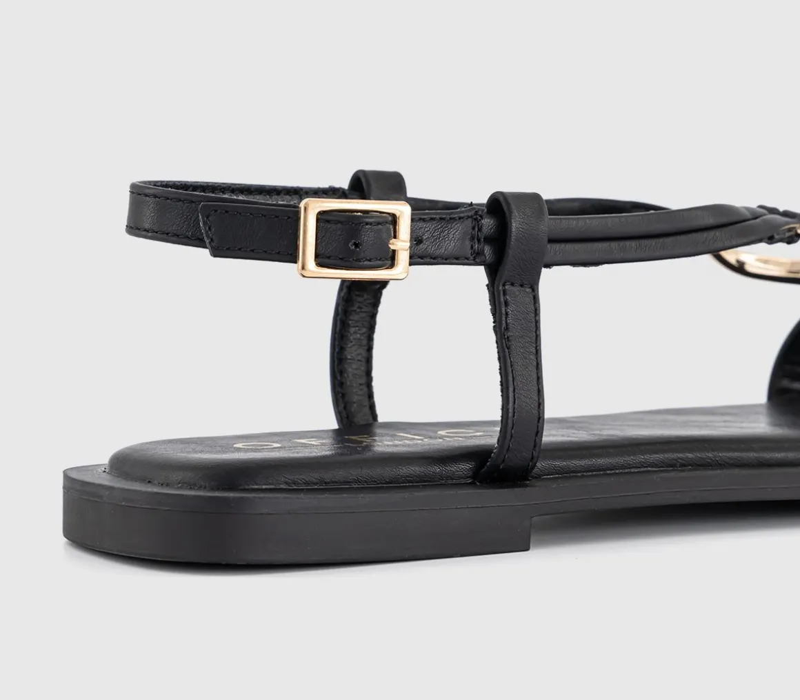 Sam Hardware Detail Slingback Sandals
