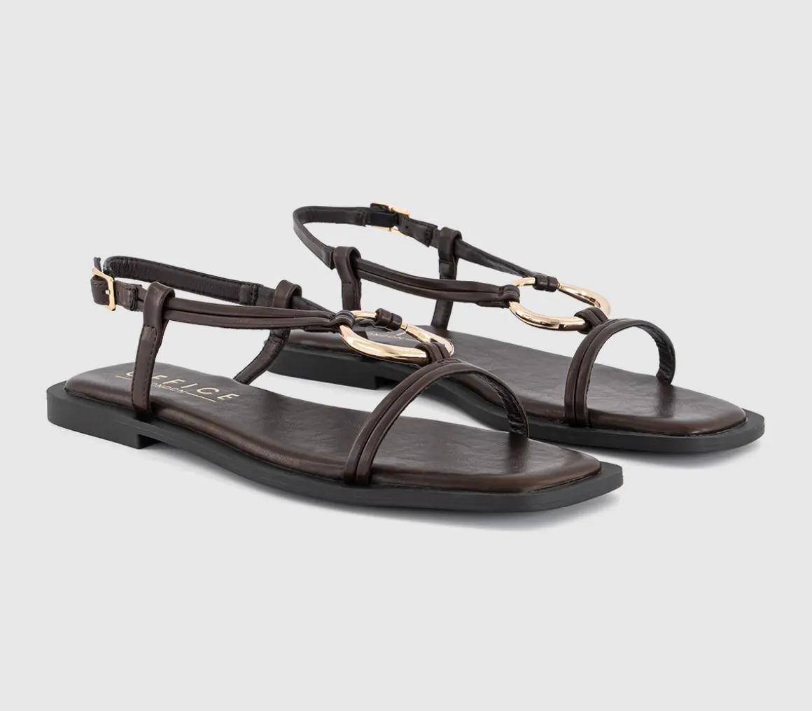 Sam Hardware Detail Slingback Sandals