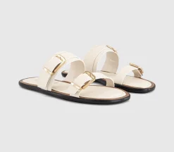 San Francisco Double Buckle Flat Sliders