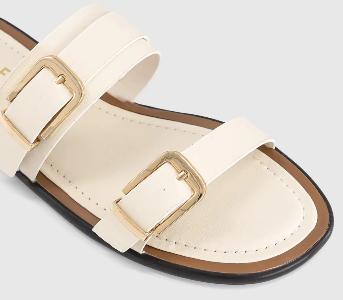 San Francisco Double Buckle Flat Sliders