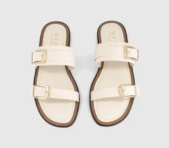 San Francisco Double Buckle Flat Sliders