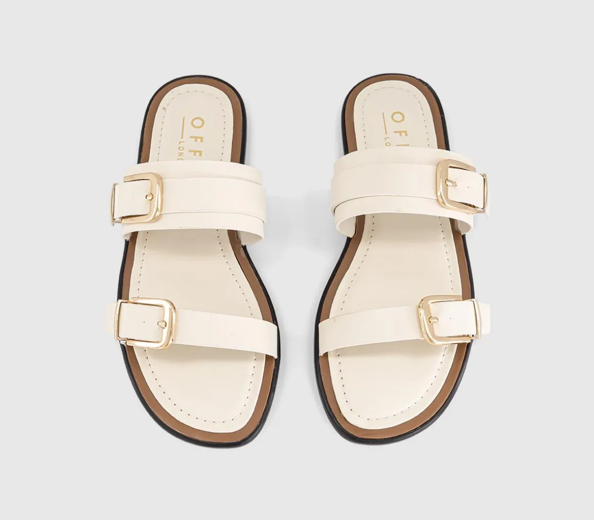San Francisco Double Buckle Flat Sliders