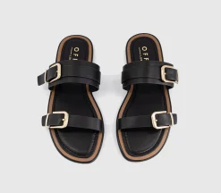San Francisco Double Buckle Flat Sliders