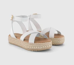 Sassy Cross Strap Espadrille Flatforms