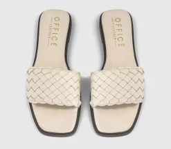 Scottie Leather Weave Sliders