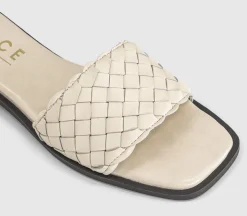 Scottie Leather Weave Sliders