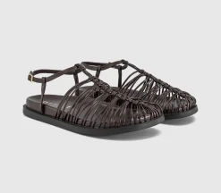 Seraphina Woven Fisherman Footbed Sandals