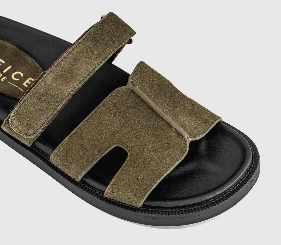 Serena Cut Out Two Strap Footbed Sandals