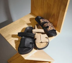 Serena Cut Out Two Strap Footbed Sandals