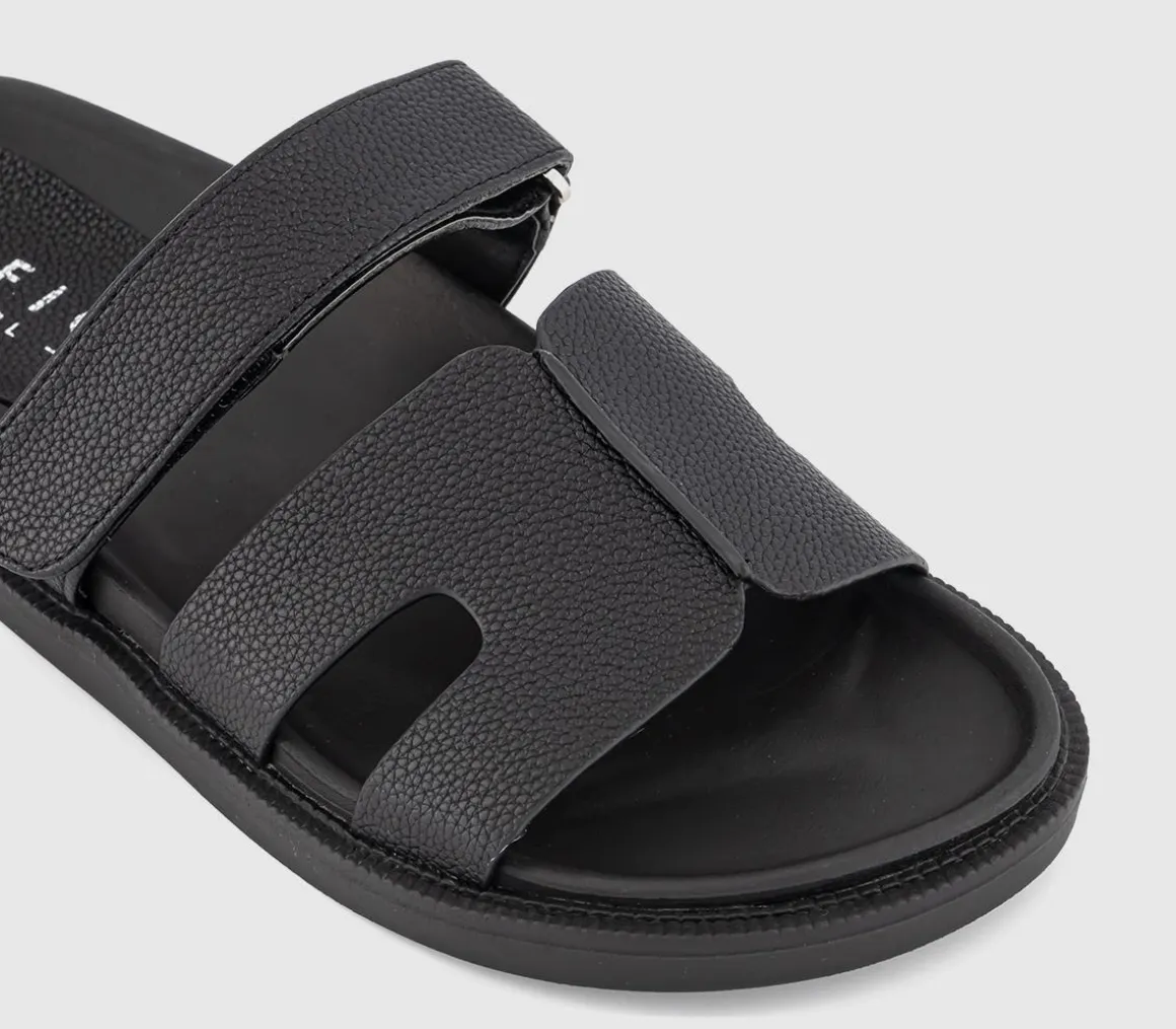 Serena Cut Out Two Strap Footbed Sandals